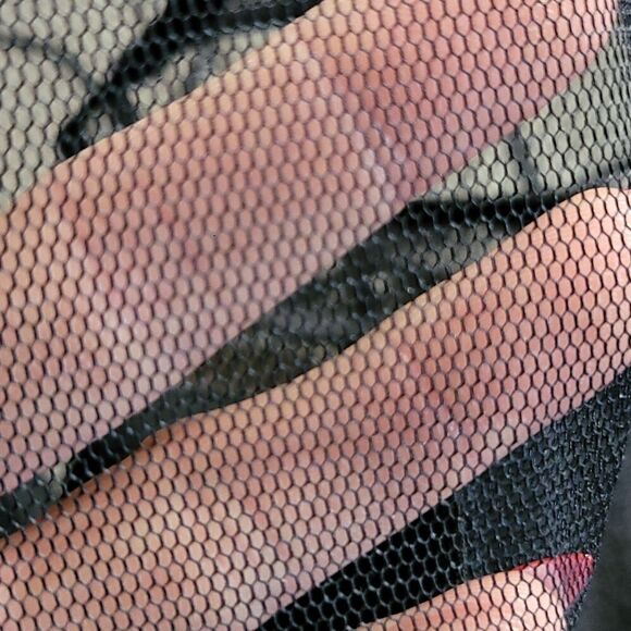 Black Aqua Mini Sheer Top Dress Juniors Size XS - Picture 7 of 7